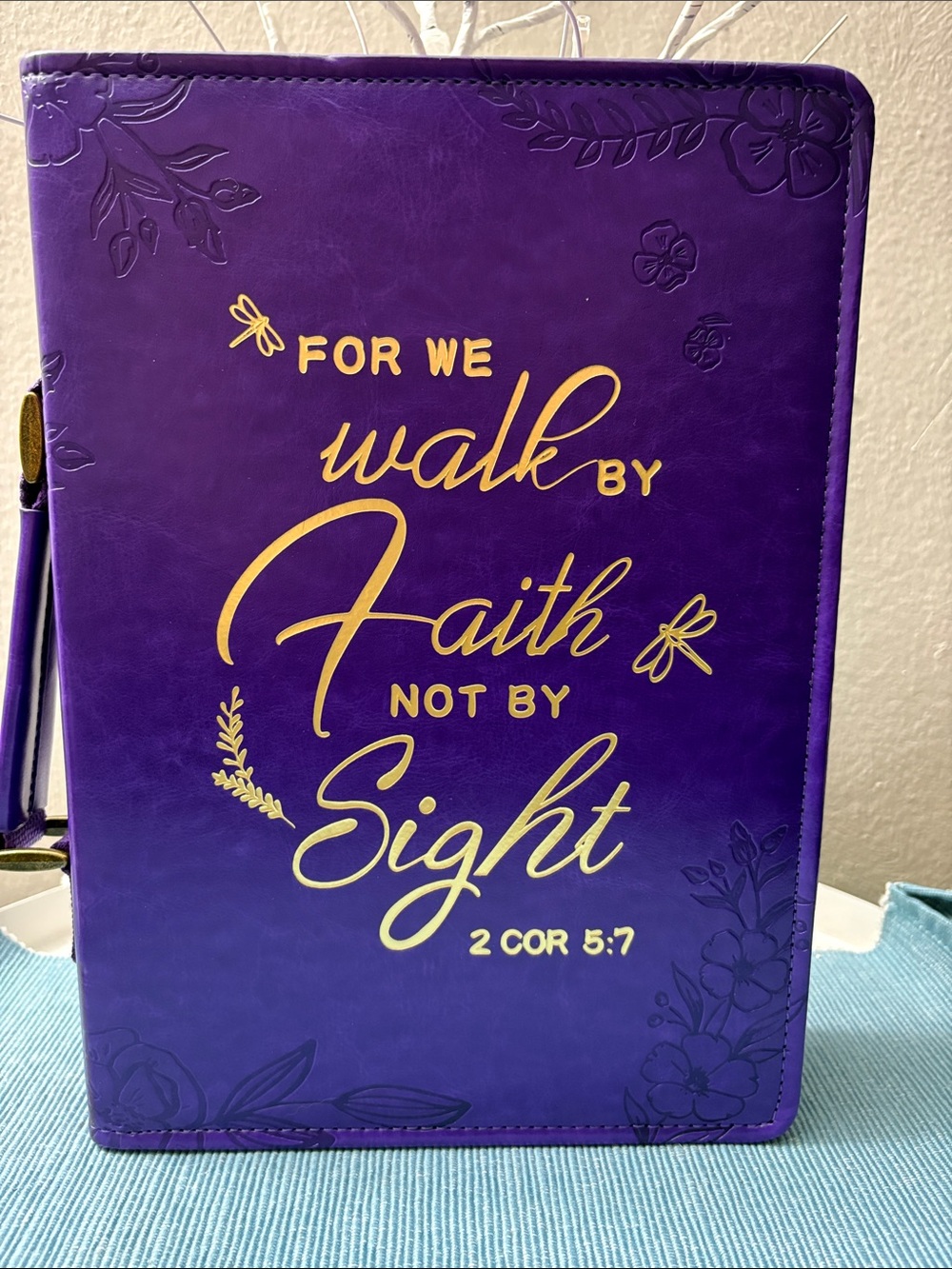 (Large) Purple BIBLE CASE…NWOT